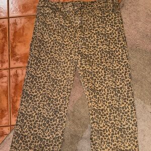 American Eagle Leopard Print Jeans